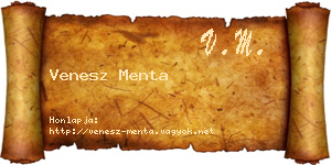 Venesz Menta névjegykártya